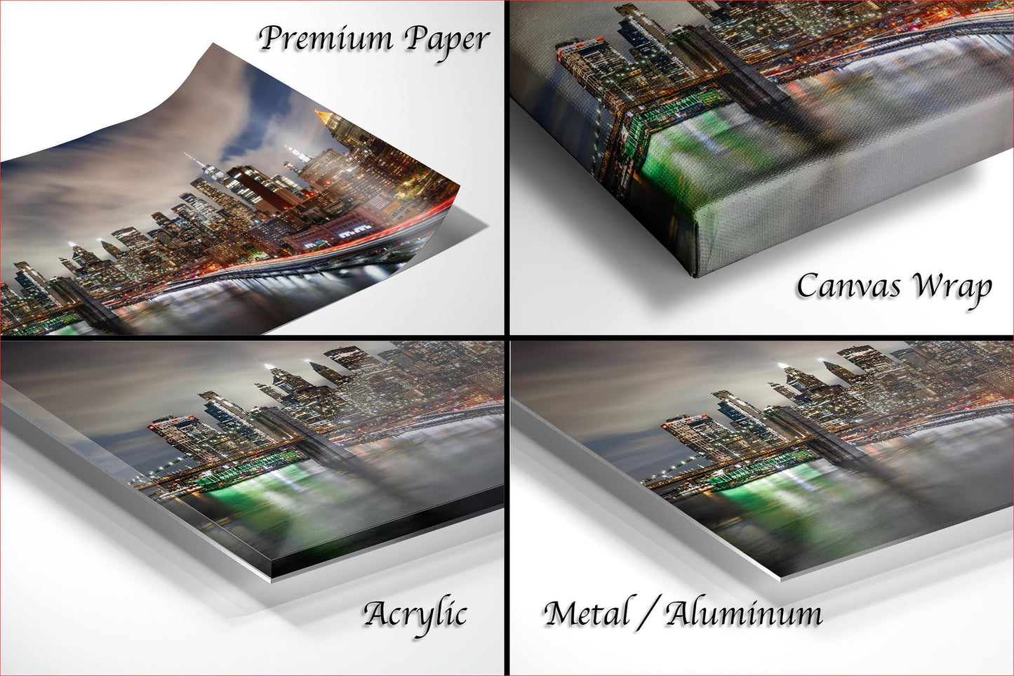 New York City Skyline Photo – Brooklyn Bridge Blue Hour Photography | Special Edition Fine Art Print