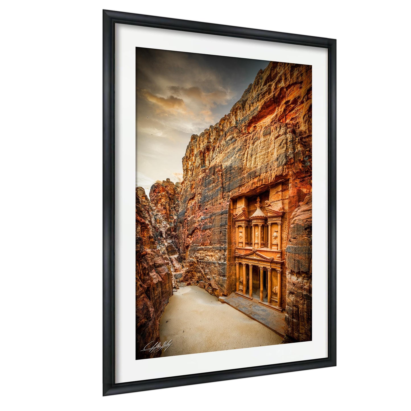 Petra Sunrise Print – Desert Fine Art Photography with Rose City Wall Art