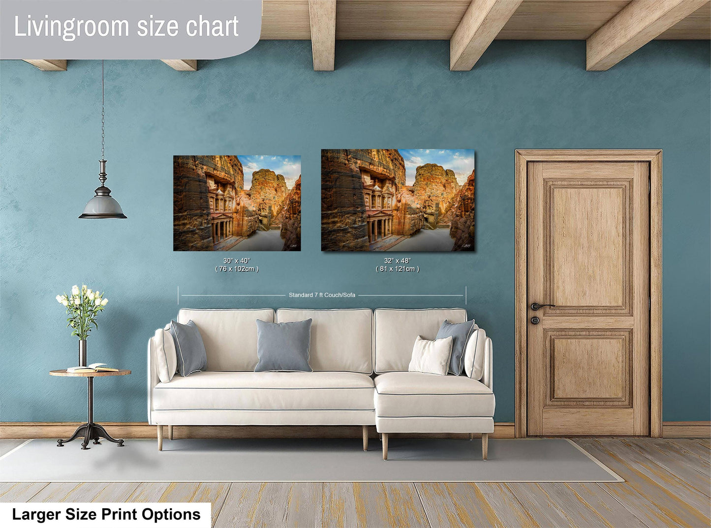 Petra Sunrise Print – Desert Fine Art Photography | Rose City Wall Art