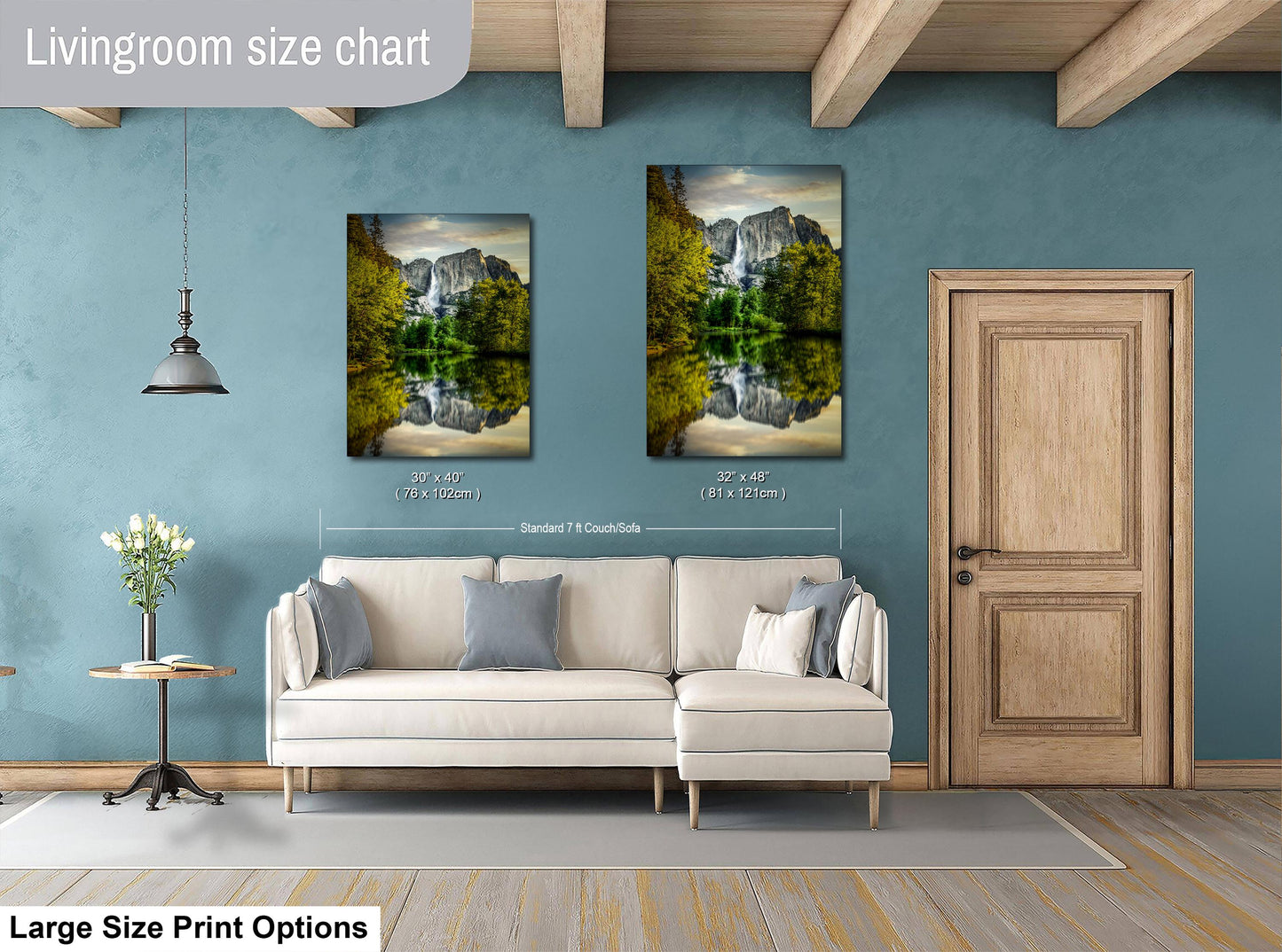 Yosemite Wall Art – Scenic Landscape Print Featuring Merced River Photo