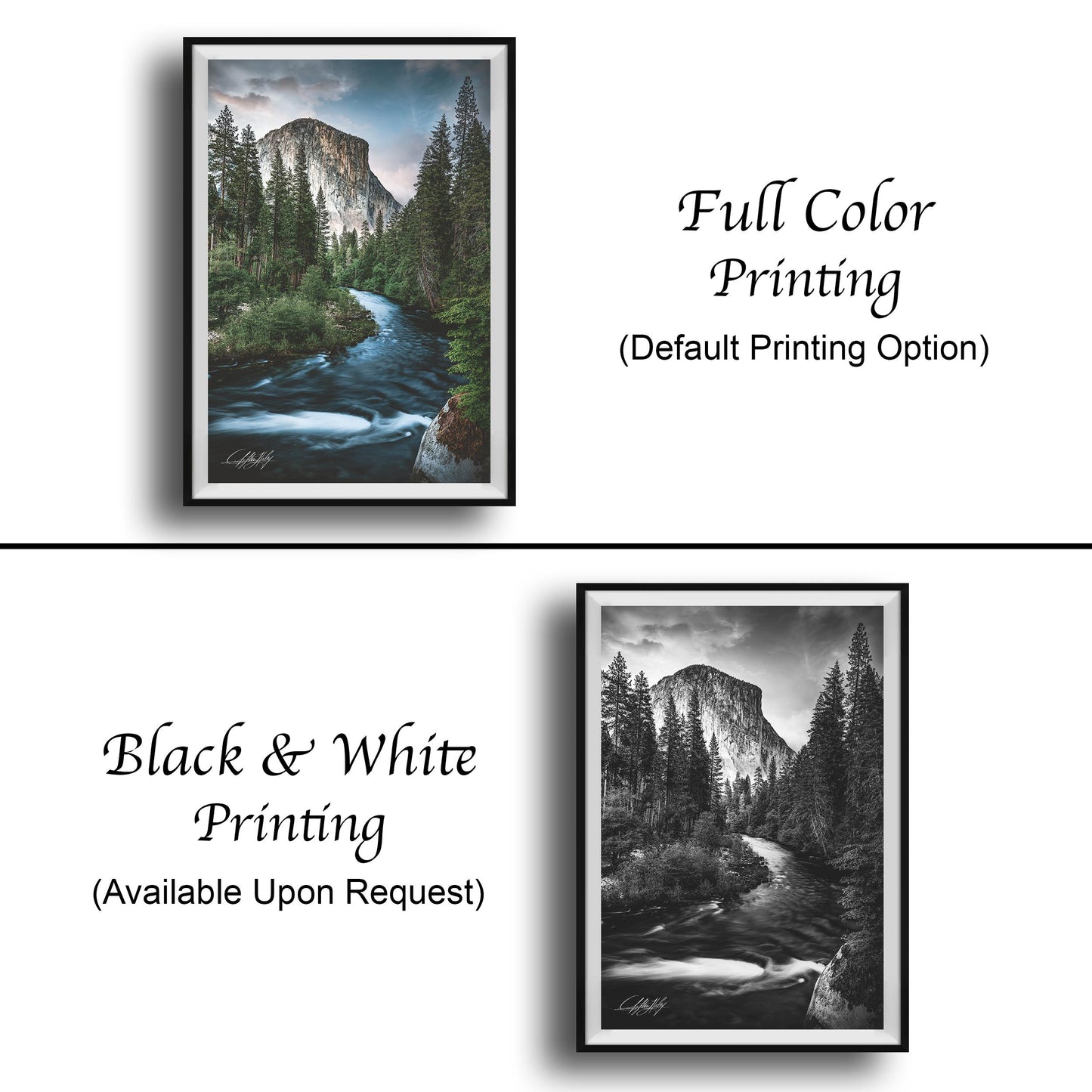 Yosemite Landscape Print – El Capitan Photo | Merced River Art & Western Wall Decor
