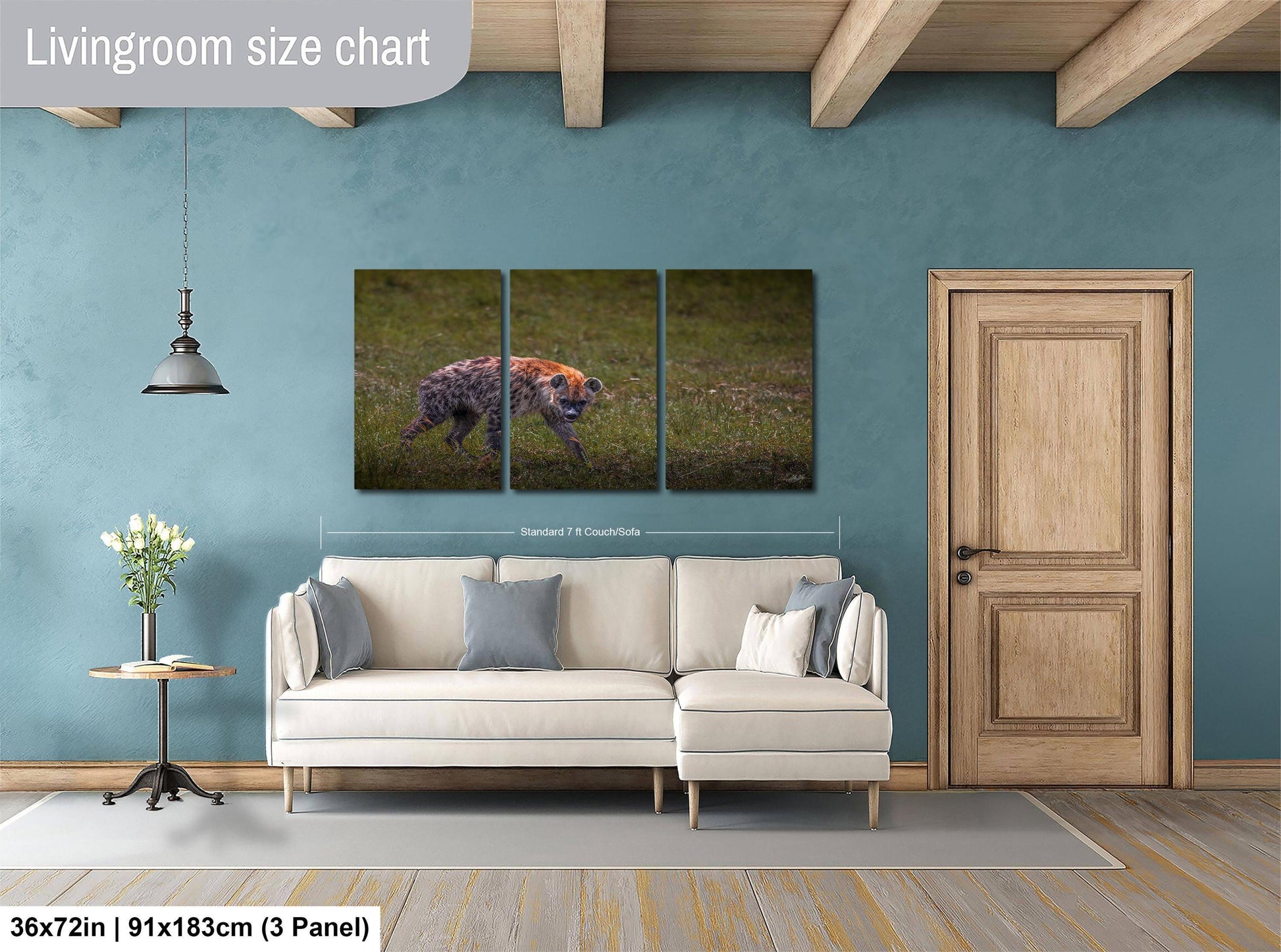 This fine art wildlife photograph captures a striking moment in the Maasai Mara, where a lone hyena pauses mid-step and meets the viewer with a powerful, unforgettable gaze. Often misunderstood, the hyena represents intelligence, resilience, and survival within the African safari ecosystem. This piece is perfect for collectors who appreciate raw, authentic wildlife moments and want to bring depth, character, and conversation into their home or office décor.