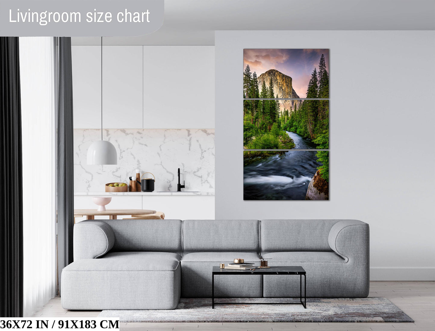 El Capitan Yosemite Print – Scenic Nature Artwork | Merced River Photo Wall Decor