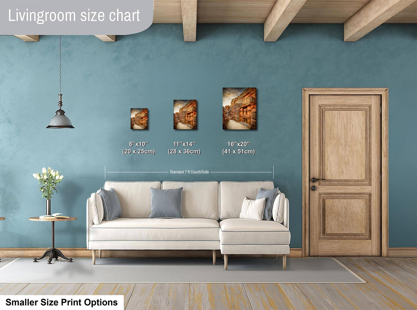 Petra Sunrise Print – Desert Fine Art Photography with Rose City Wall Art