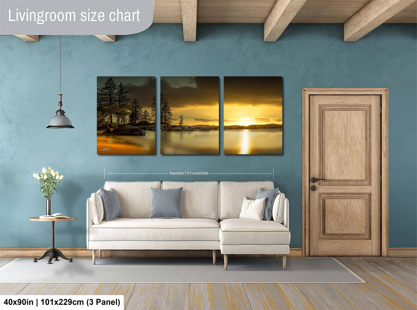 Lake Tahoe Sunset Print – Signed Artist Art | Sands Harbor Lake Landscape