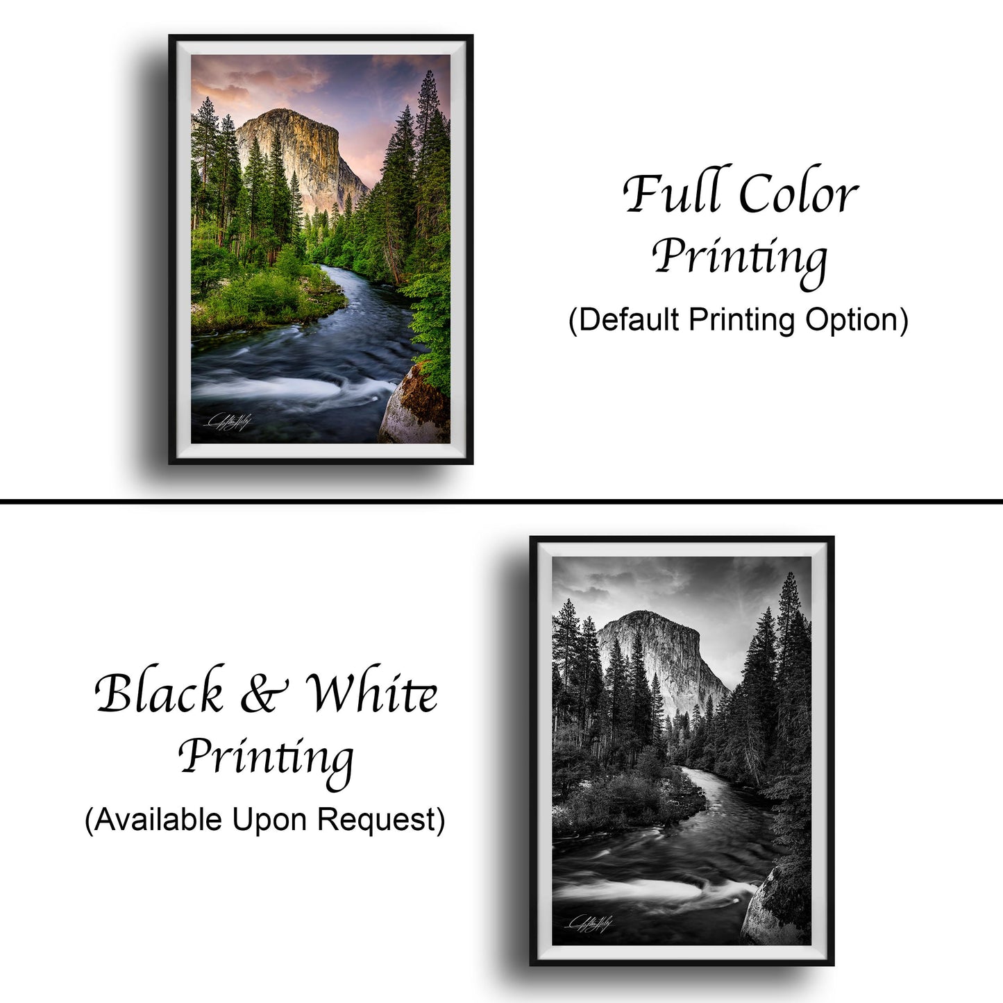El Capitan Yosemite Print – Scenic Nature Artwork | Merced River Photo Wall Decor
