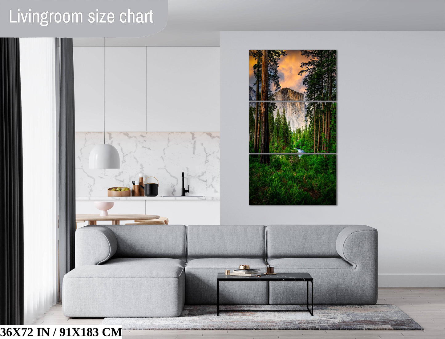 Yosemite Landscape Print – El Capitan Photography | Merced River Sunrise Wall Decor