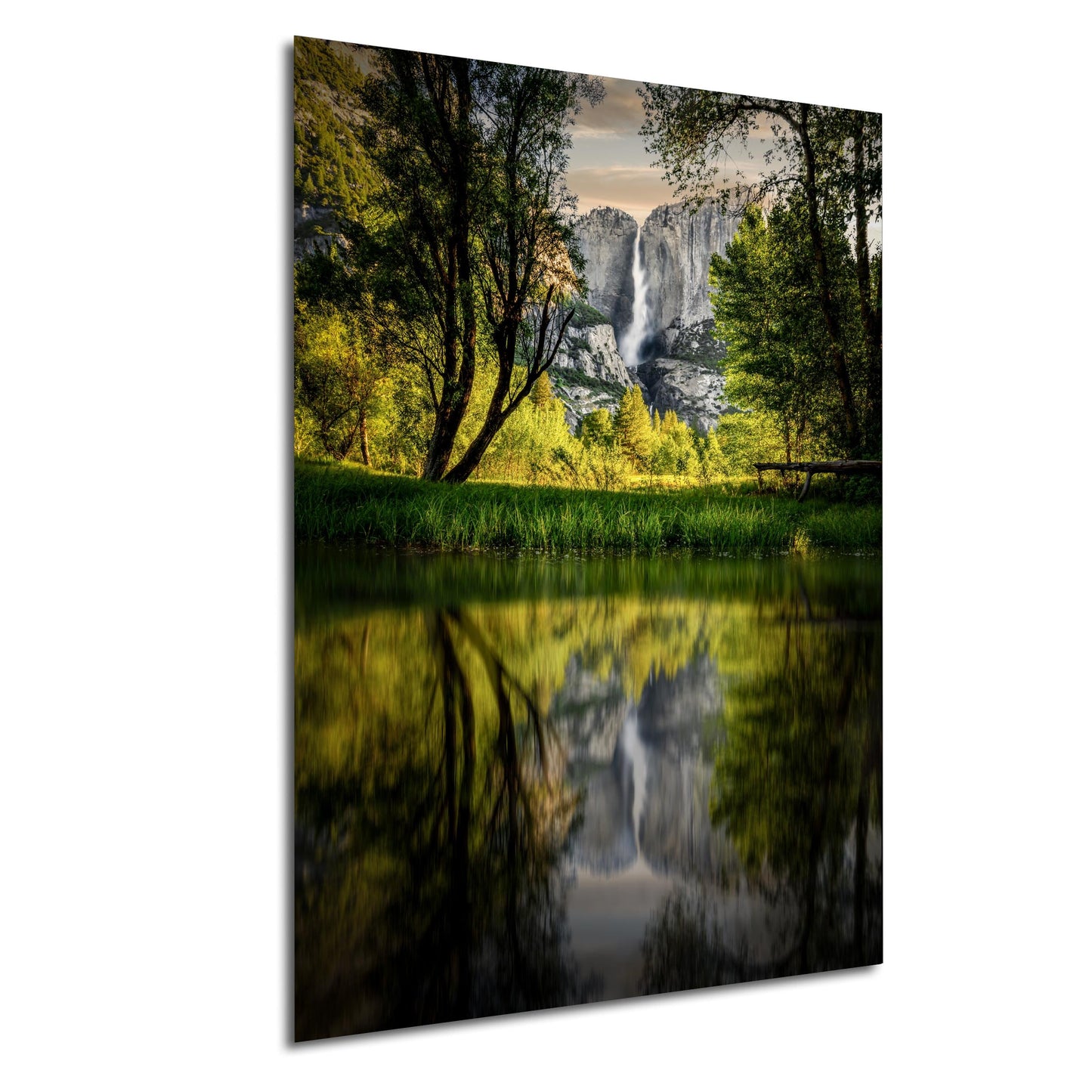 Yosemite National Park Print - Merced River Landscape | Sunrise Colors Artwork
