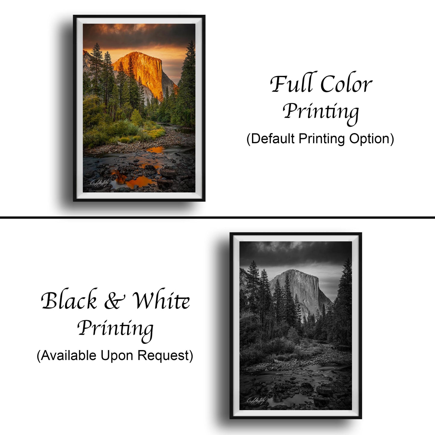 Yosemite Wall Decor – El Capitan Print on Premium Photo Paper | Scenic Landscape Art