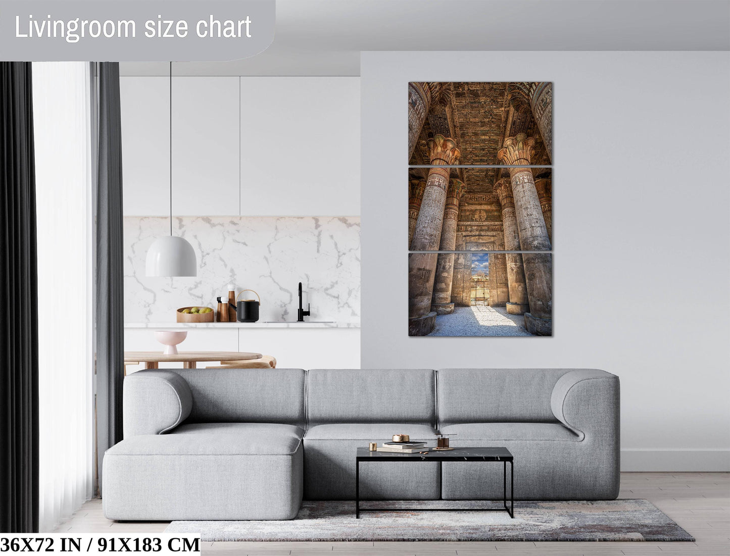 Esna Temple Wall Decor – Ancient Egyptian Columns | Custom Fine Art Print