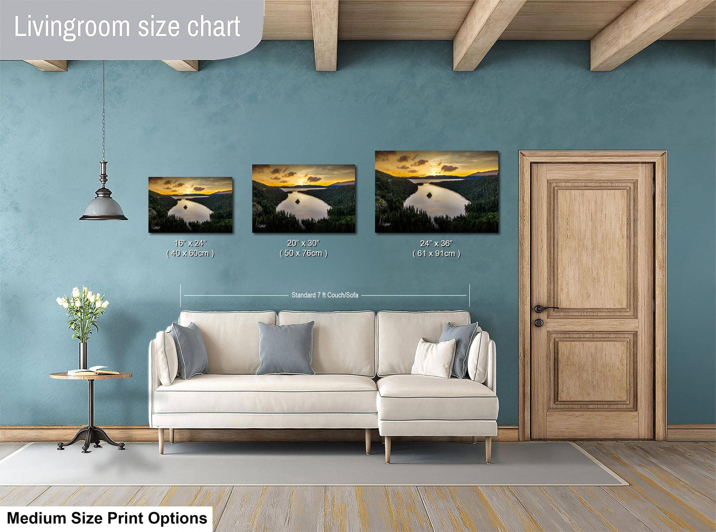 Serene Mountain Landscape | Fine Art Landscape Print - Calming Nature Wall Art