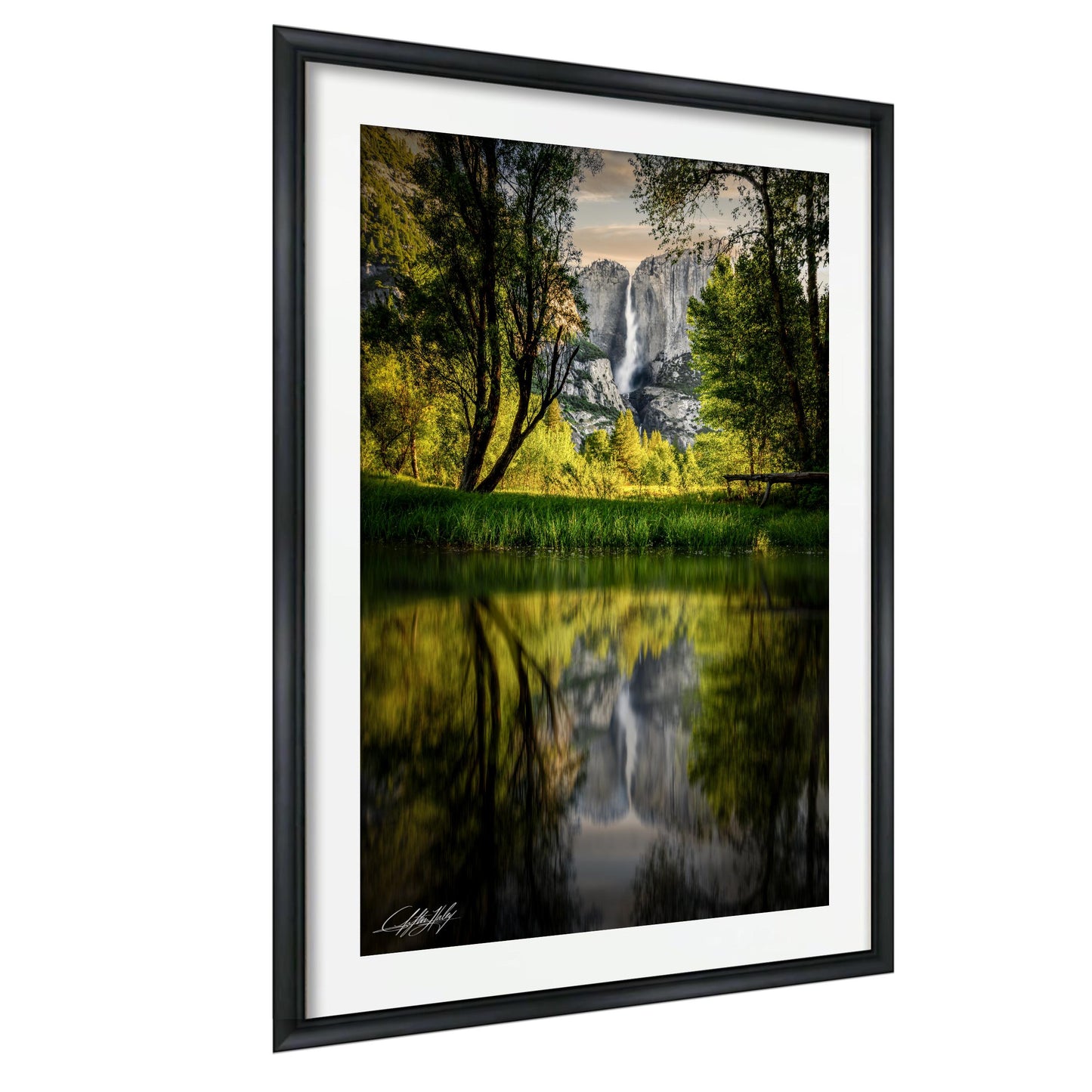 Yosemite National Park Print - Merced River Landscape | Sunrise Colors Artwork