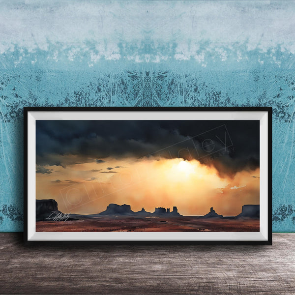 Monument Valley Print - Southwest Desert Art | Large Landscape Fine Art Photography
