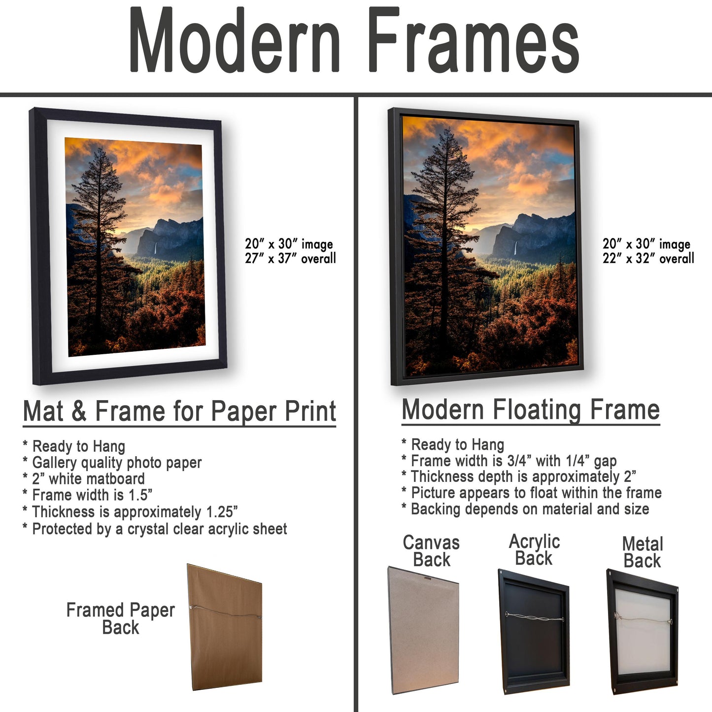 Yosemite Tunnel View Print – Half Dome Artwork with Sunrise Landscape Art