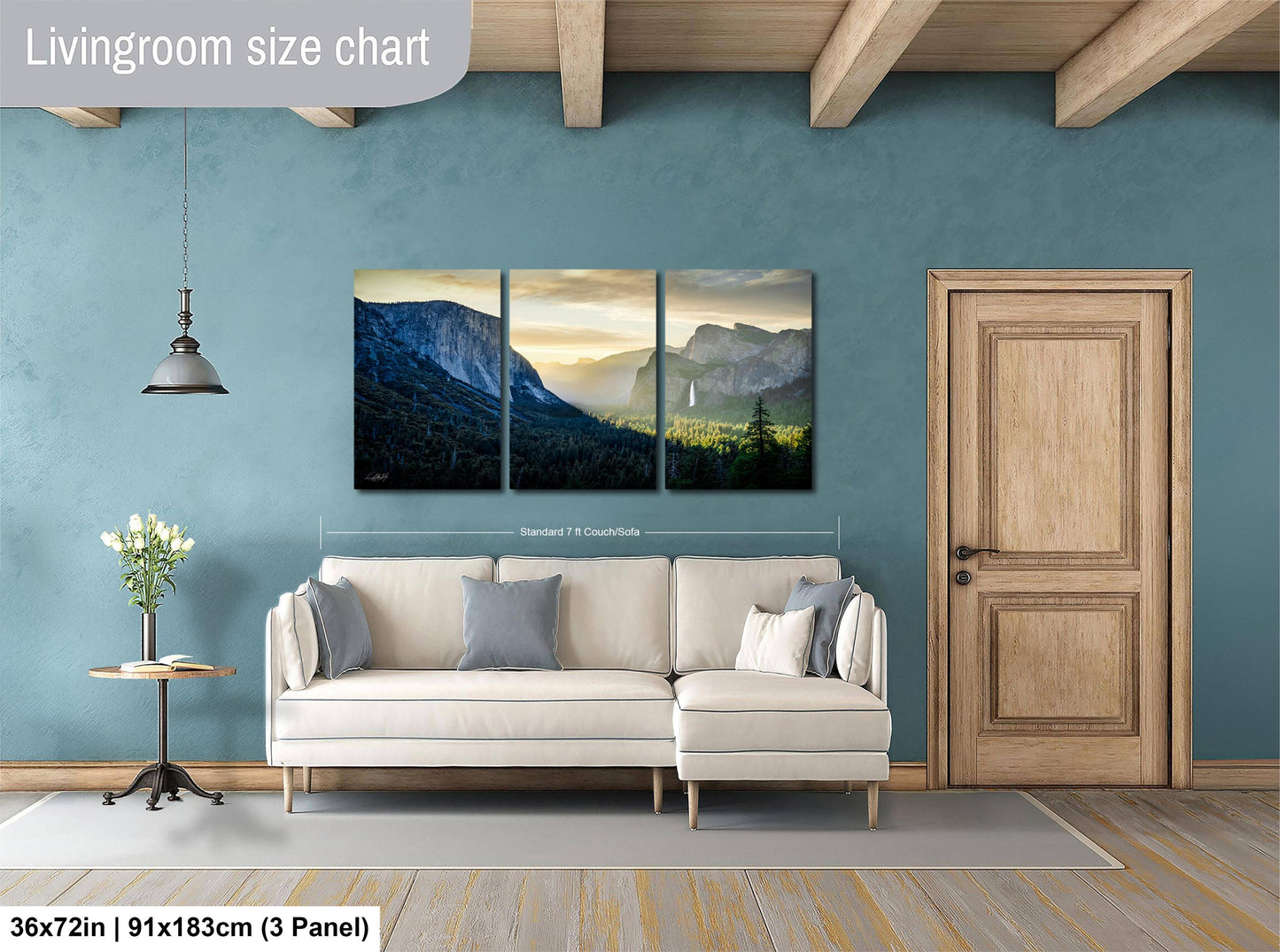 Yosemite Tunnel View Print – El Capitan Wall Art | Bridalveil Fall Poster | Sierra Nevada Photography