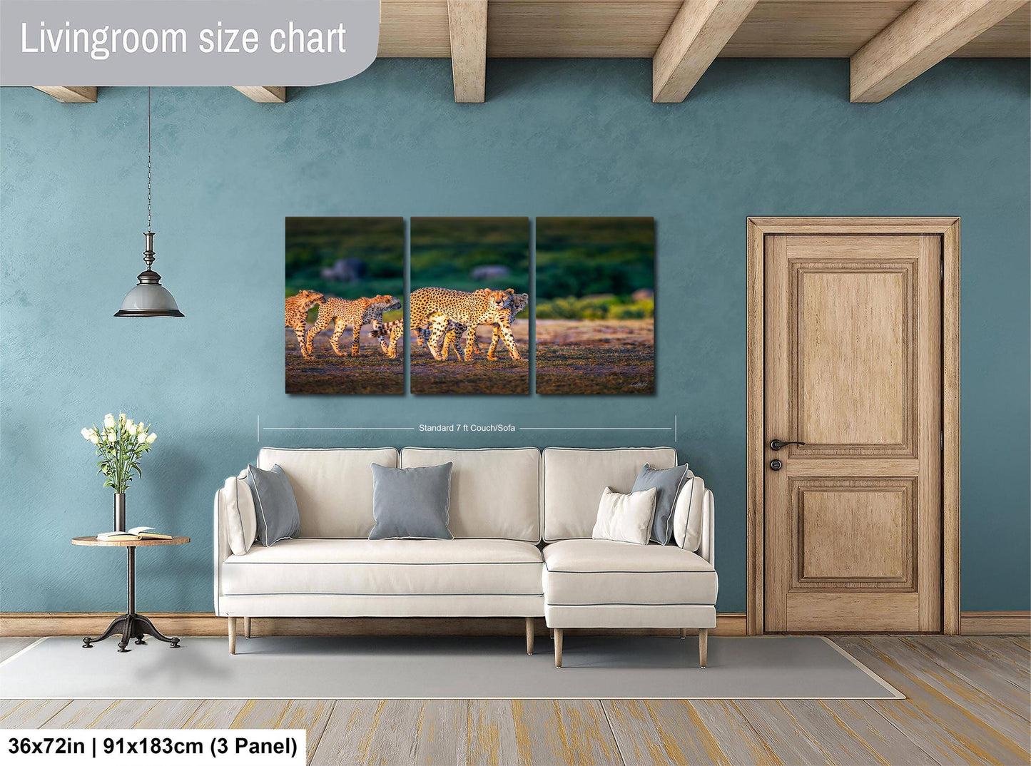 Cheetah Art Print - African Safari Wildlife Wall Decor | Maasai Mara Maximalist Animal Print