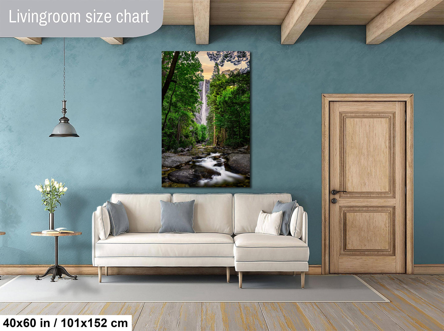 Bridal Veil Falls Art Print – Utah Waterfall Wall Art | Provo Canyon Landscape Photo