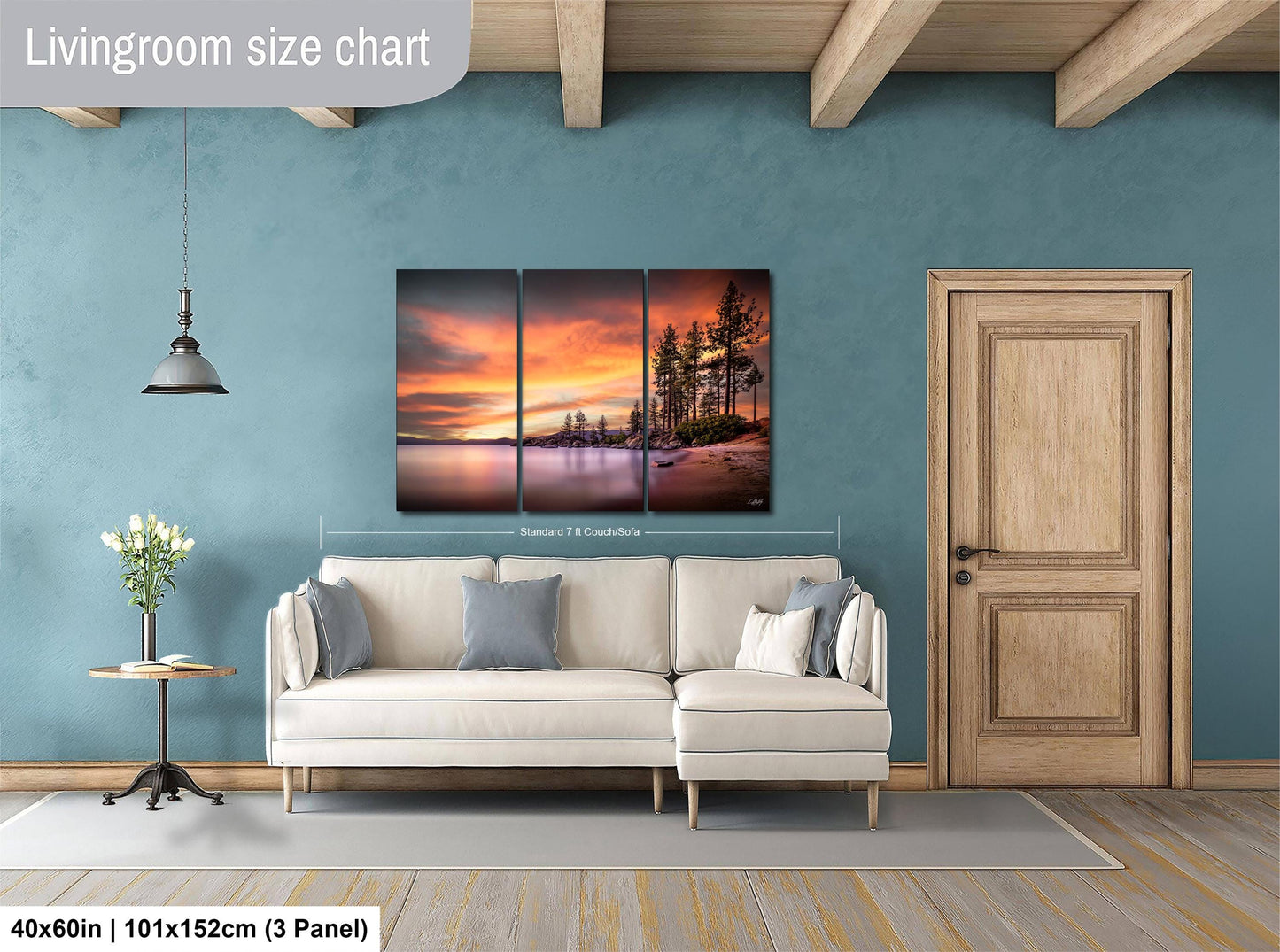 Lake Tahoe Sunset Print – Fine Art Landscape on Archival Paper | Signed Artist Work