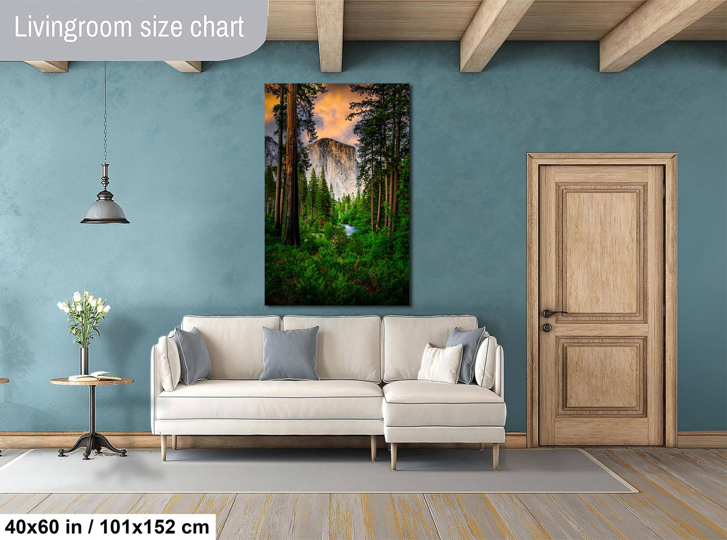 Yosemite Landscape Print – El Capitan Photography | Merced River Sunrise Wall Decor