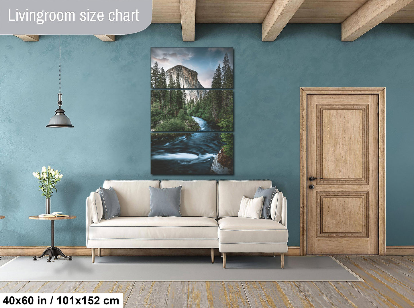 Yosemite Landscape Print – El Capitan Photo | Merced River Art & Western Wall Decor