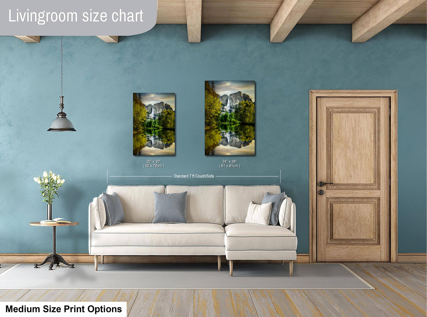 Yosemite Wall Art – Scenic Landscape Print Featuring Merced River Photo