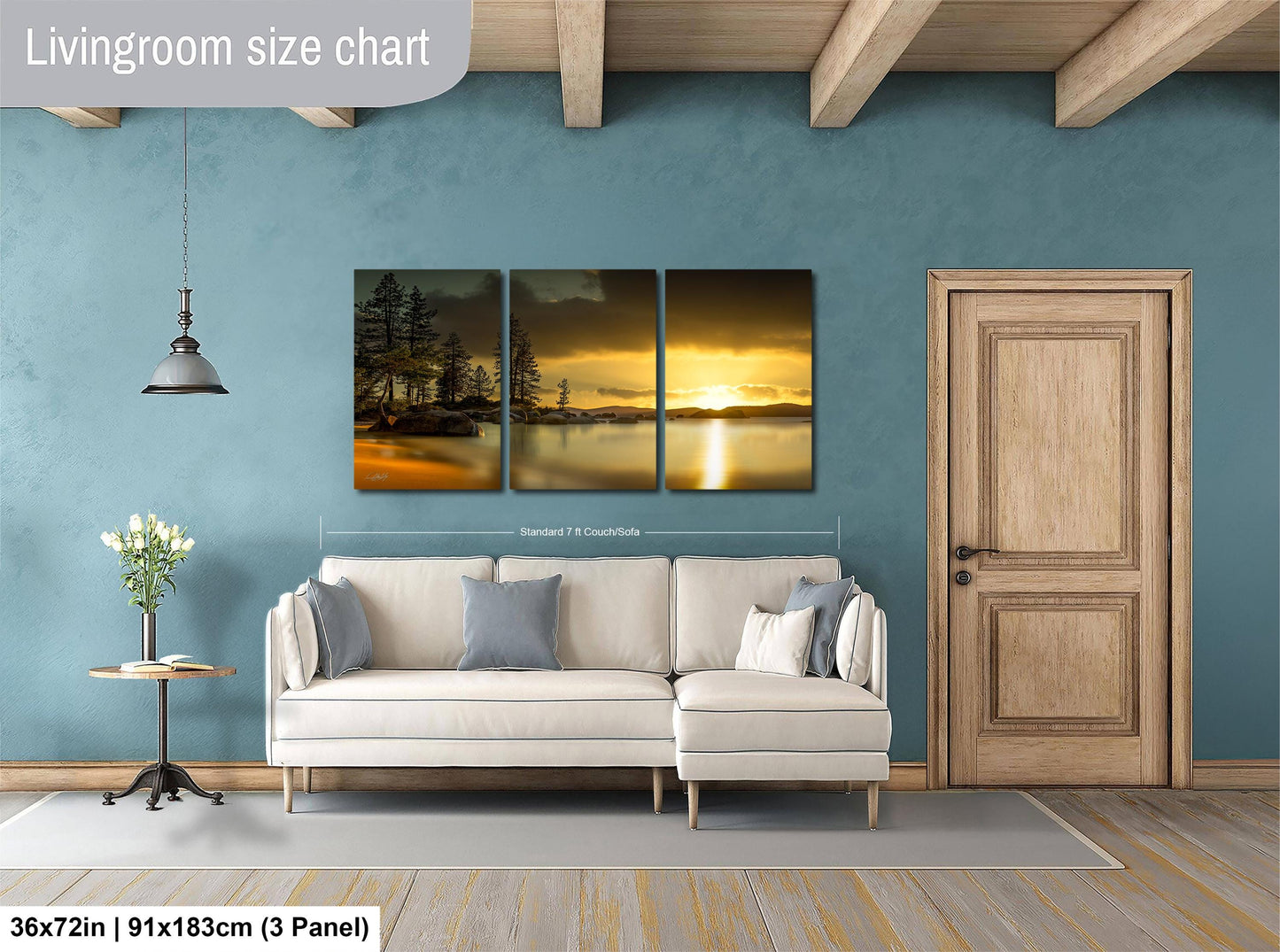 Lake Tahoe Sunset Print – Signed Artist Art | Sands Harbor Lake Landscape