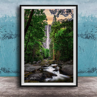 Bridal Veil Falls Art Print – Utah Waterfall Wall Art | Provo Canyon Landscape Photo