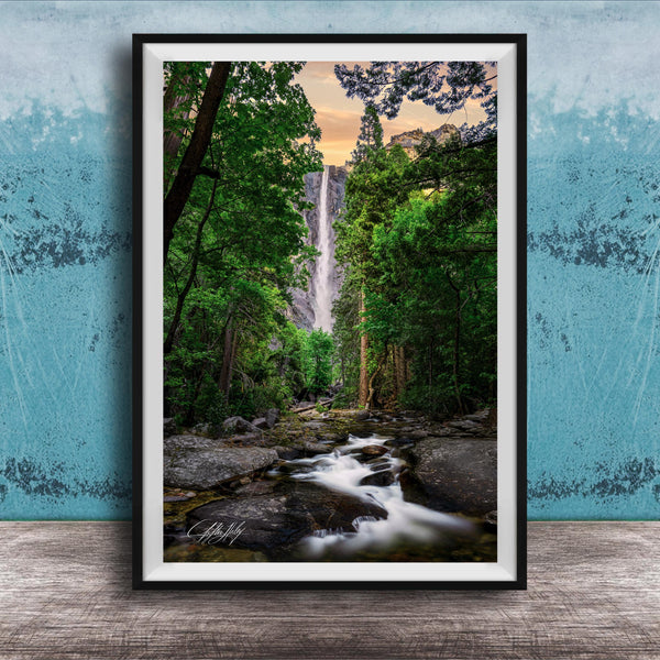 Bridal Veil Falls Art Print, Utah Waterfall Wall Art, Provo Canyon
