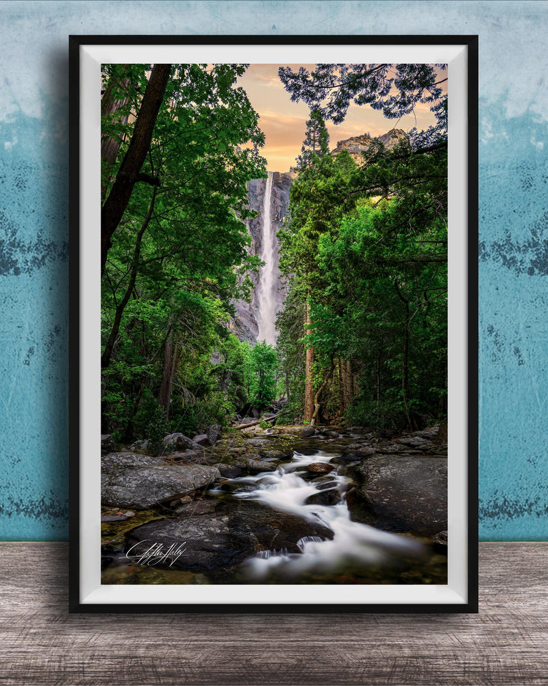 Bridal Veil Falls Art Print – Utah Waterfall Wall Art | Provo Canyon Landscape Photo