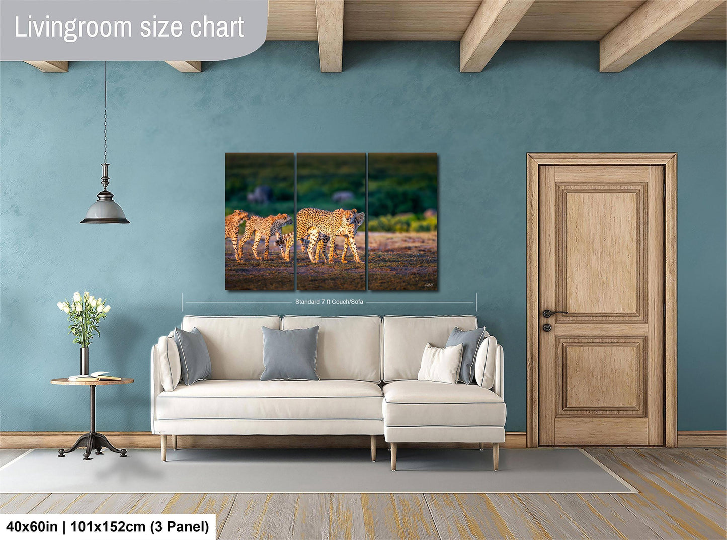 Cheetah Art Print - African Safari Wildlife Wall Decor | Maasai Mara Maximalist Animal Print