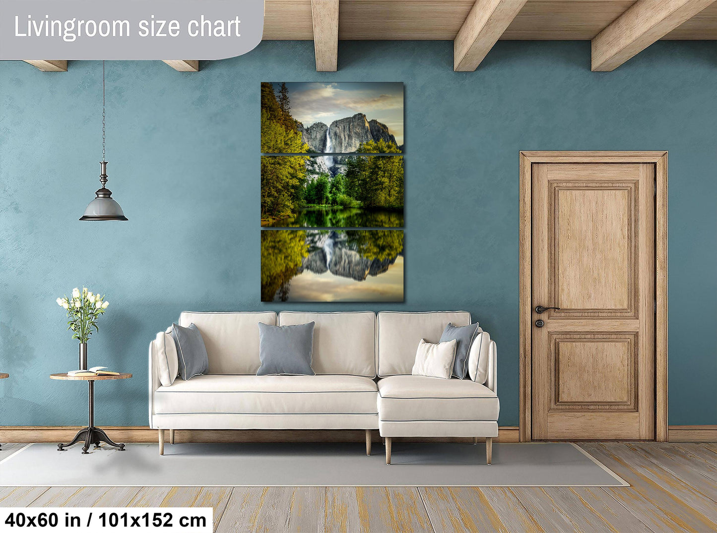Yosemite Wall Art – Scenic Landscape Print Featuring Merced River Photo