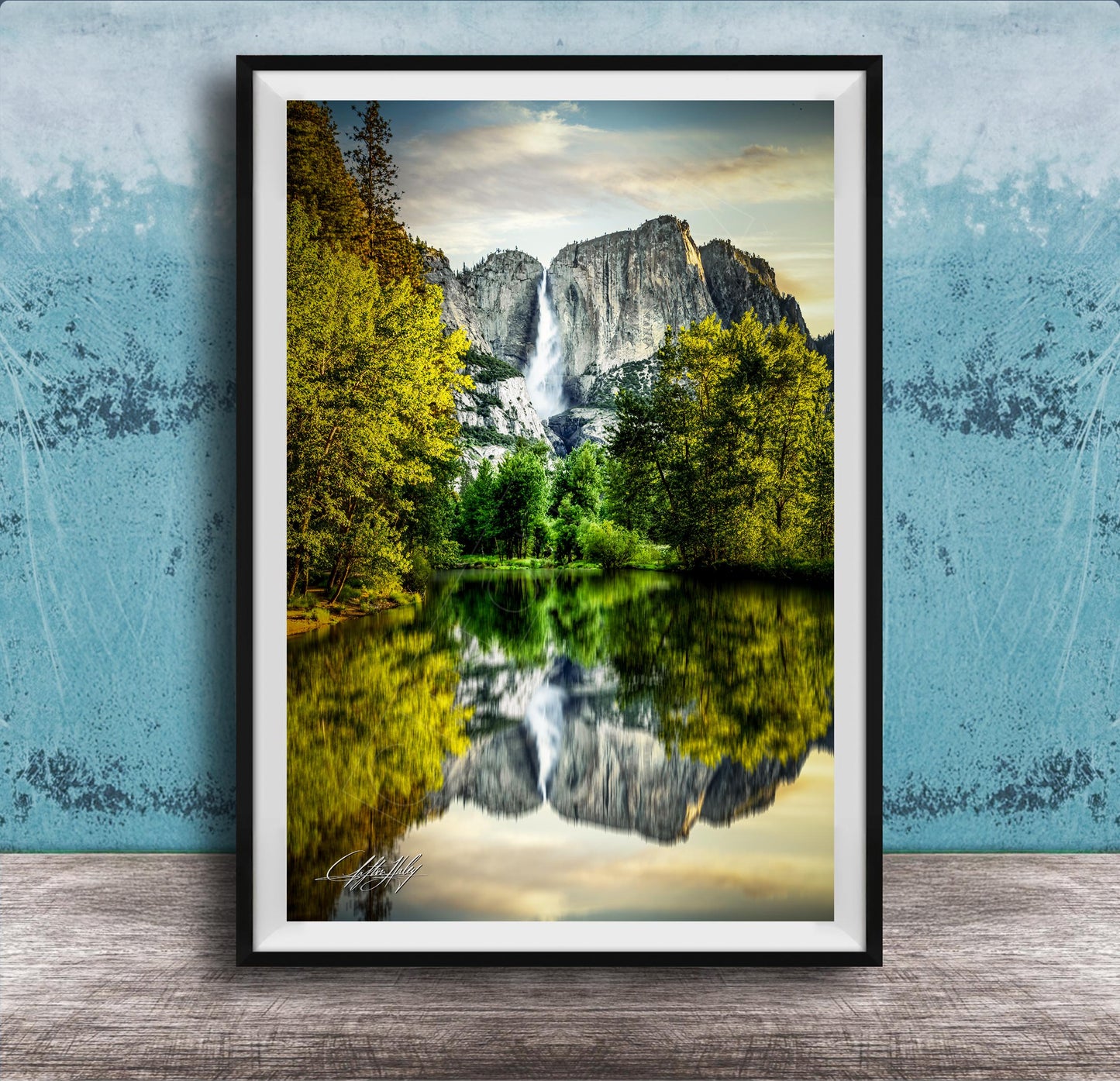 Yosemite Wall Art – Scenic Landscape Print Featuring Merced River Photo