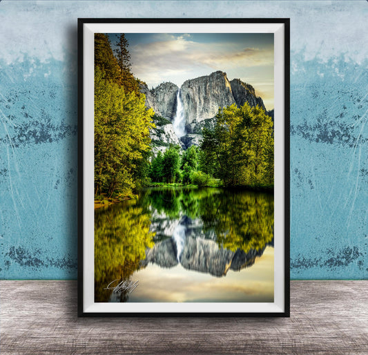 Yosemite Wall Art – Scenic Landscape Print Featuring Merced River Photo