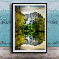Yosemite Wall Art – Scenic Landscape Print Featuring Merced River Photo