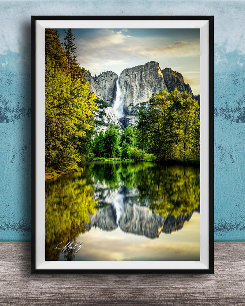 Yosemite Wall Art – Scenic Landscape Print Featuring Merced River Photo
