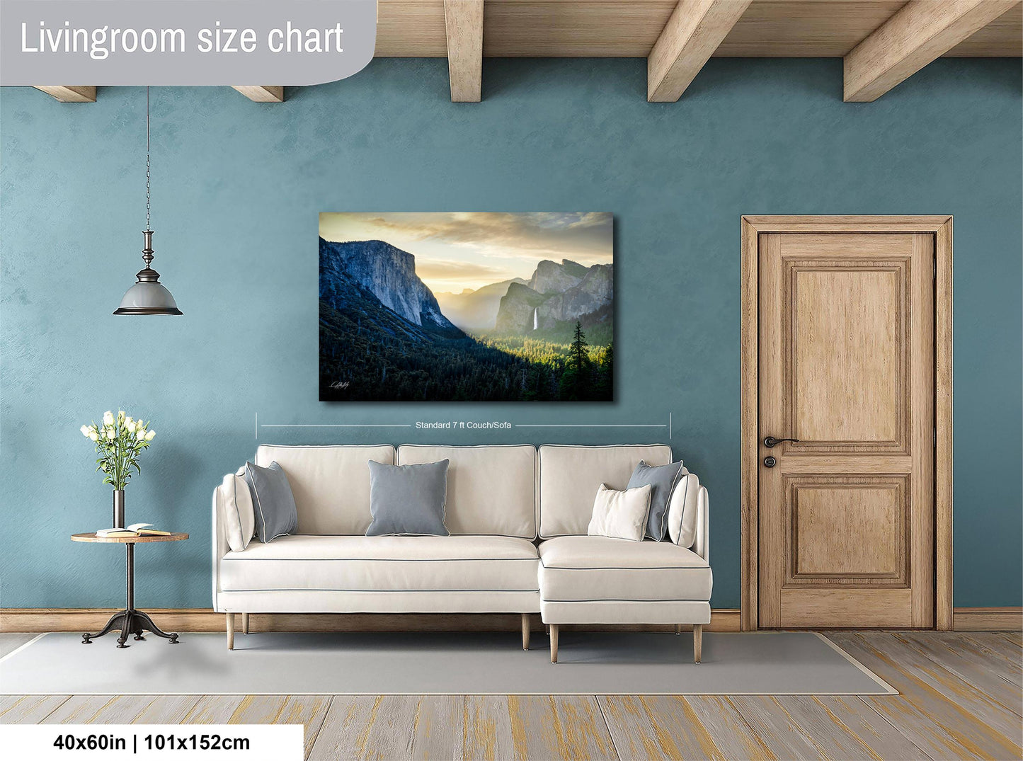 Yosemite Tunnel View Print – El Capitan Wall Art | Bridalveil Fall Poster | Sierra Nevada Photography