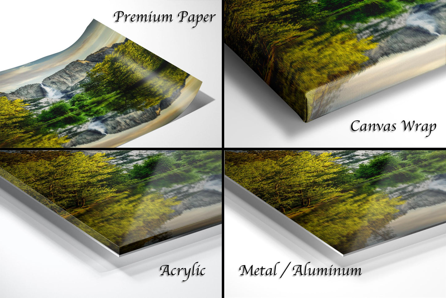 Yosemite Wall Art – Scenic Landscape Print Featuring Merced River Photo