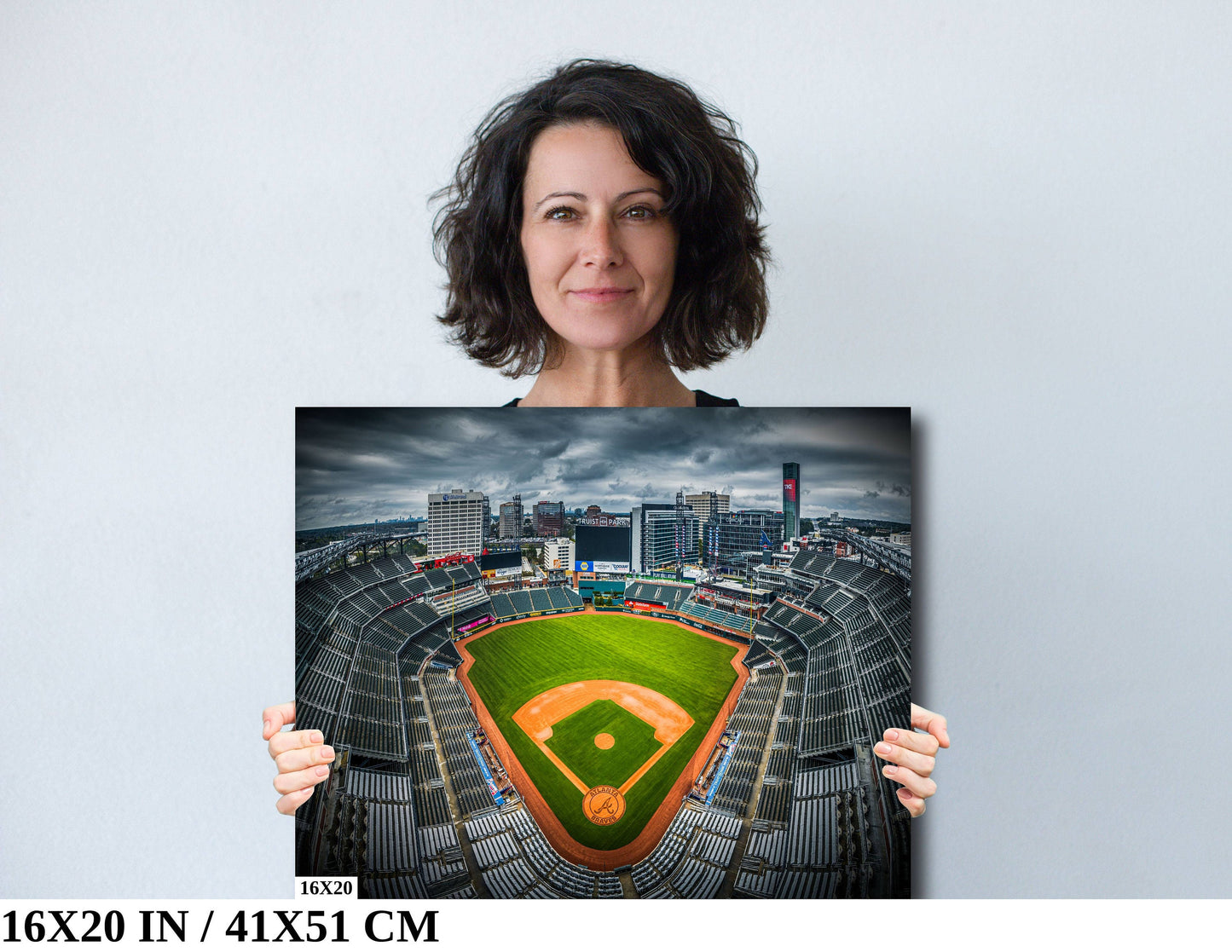 Atlanta Braves/Truist Park Stadium Overhead Drone Flyover - Print/Canvas/Acrylic/Metal